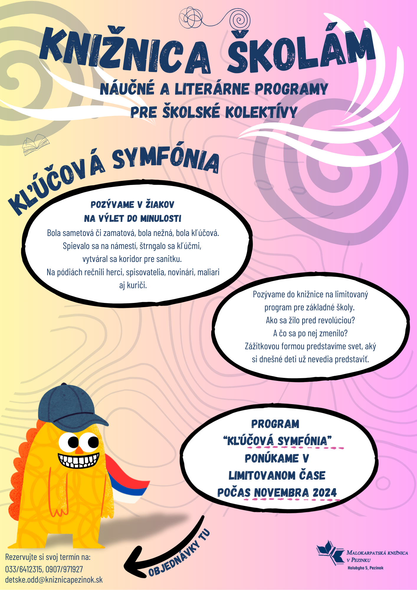 Novembrový program pre školy v knižnici - Kĺúčová symfónia