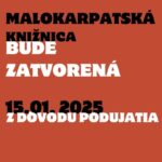 Knižnica zatvorená 15.januára 2025