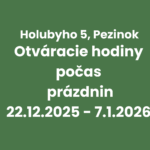 Výpožičné hodiny Holubyho 5