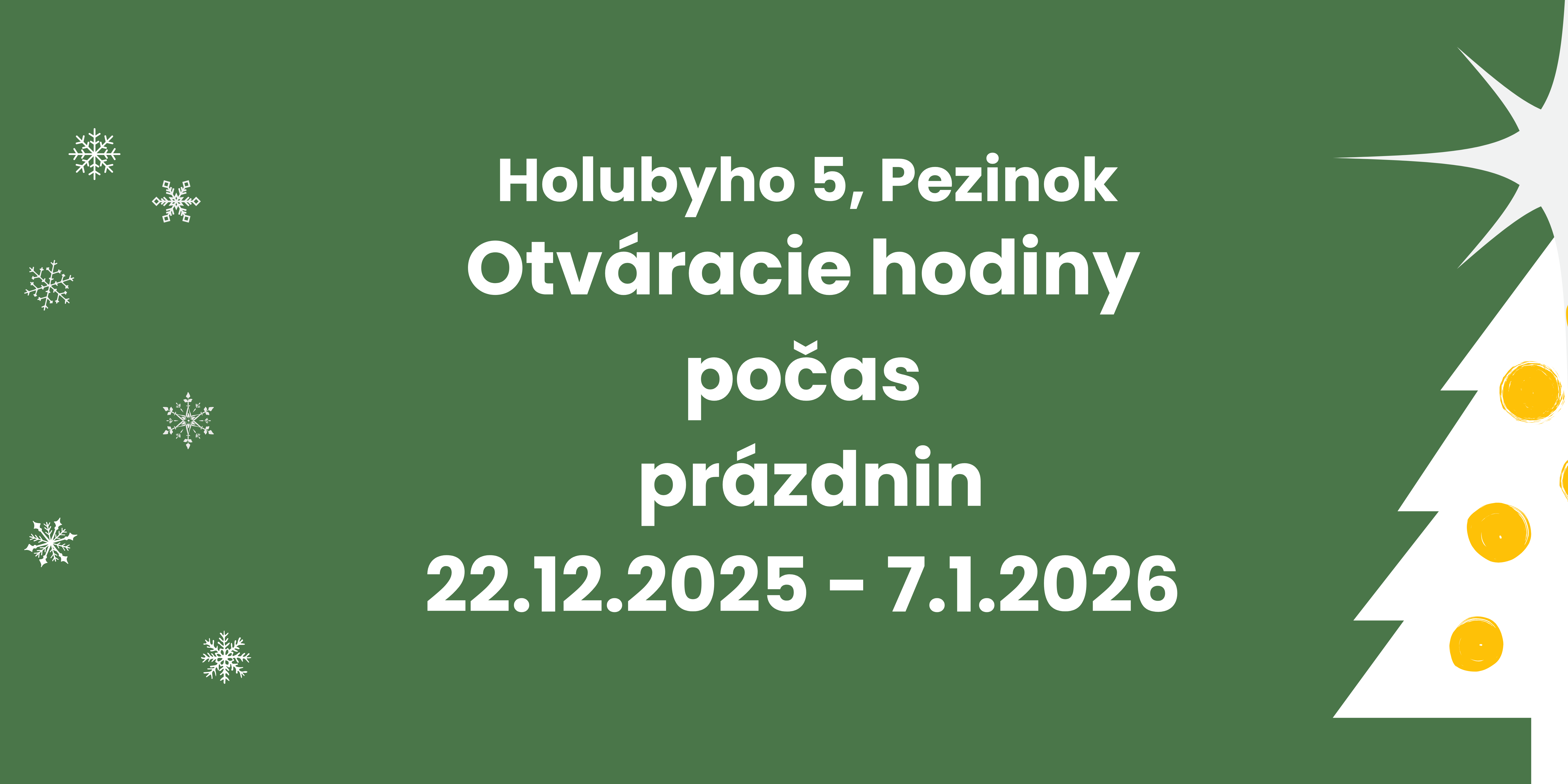 Výpožičné hodiny Holubyho 5